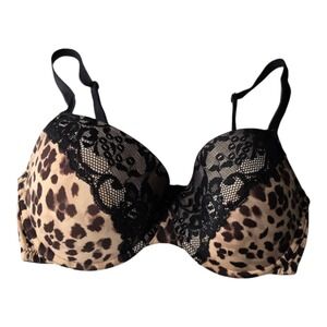 Marie Meili Women's Padded  Bra 34D, Plum/Burgundy, Black & Cream With Lace Trim